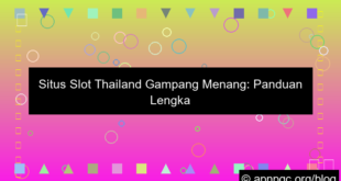 situs slot thailand gampang menang