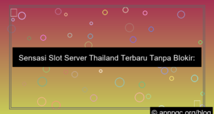 slot server thailand terbaru tanpa blokir