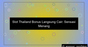 slot thailand bonus langsung cair