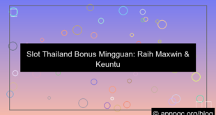 slot thailand bonus mingguan