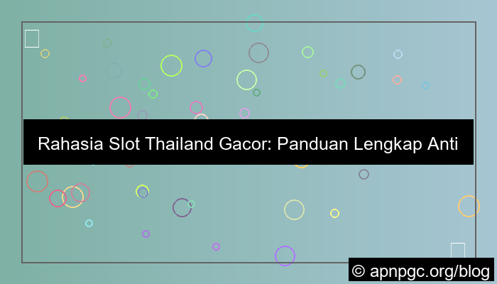 ilustrasi slot thailand gacor
