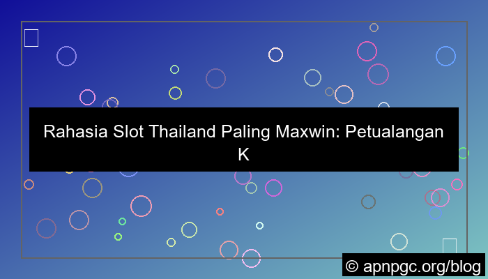 gambar slot thailand paling maxwin